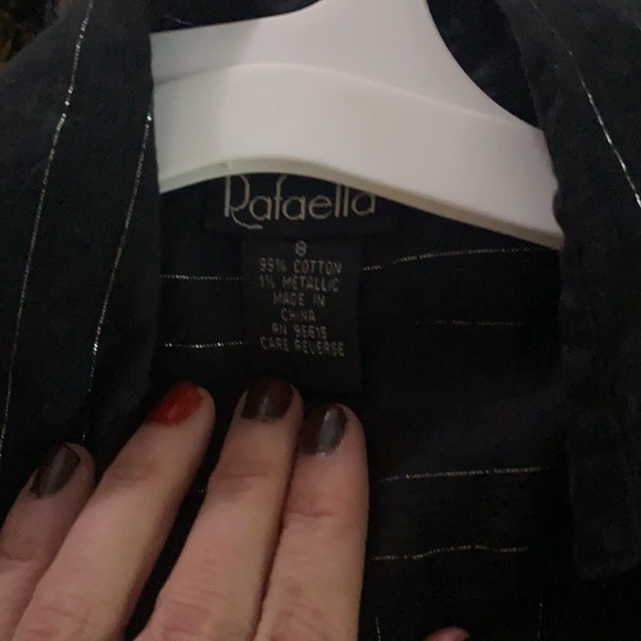 Rafaella Pinstripe Button Up shirt - Picture 4 of 5